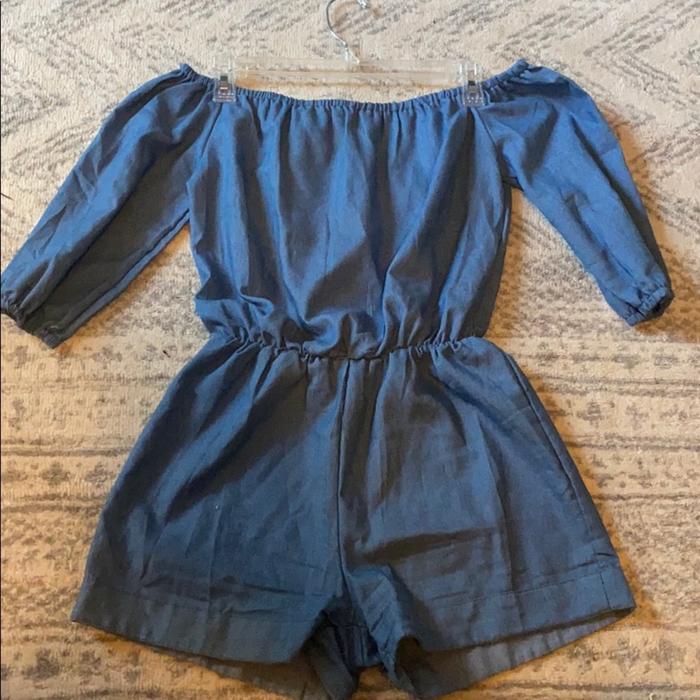 Denim romper